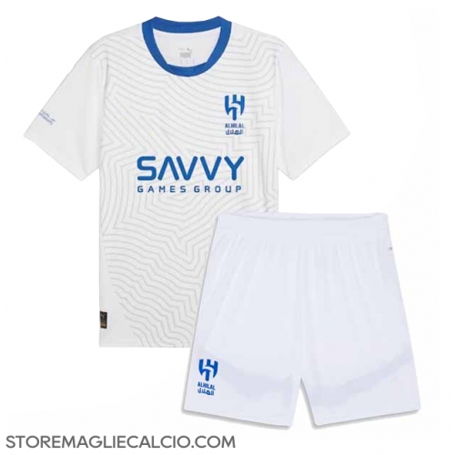 Al-Hilal Maglia Gara Trasferta Repliche 2024-25 Bambino Maniche Corte Al-Hilal Maglia Gara Trasferta Repliche 2024-25 Bambino Maniche Corte